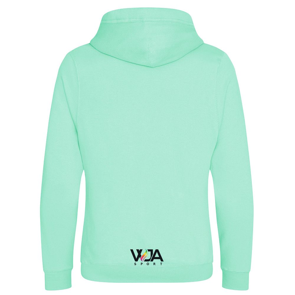 WJA - Sweat Capuche Brodé Peppermint Boxe Cœur Noir